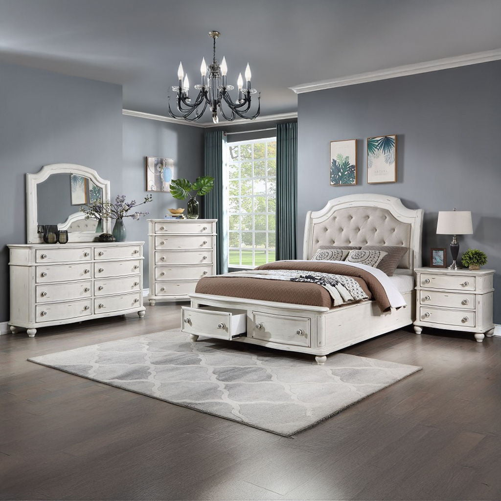 Jaqueline - Mirror - Antique White