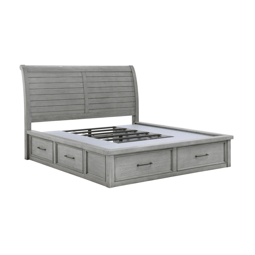 Logandale - Bed With Storage Footboard And Side Rails