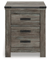 Frandern - Two Drawer Night Stand - Gray