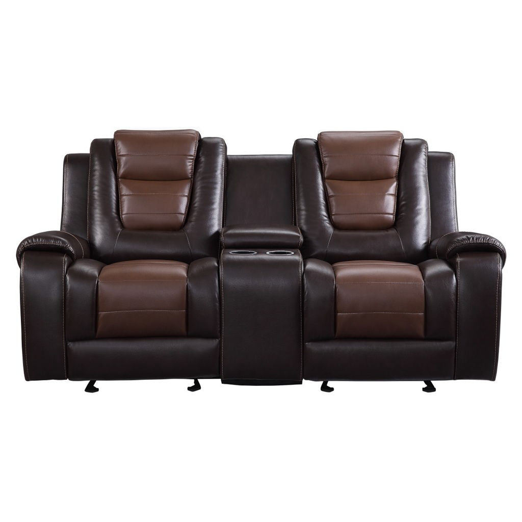 Briscoe - Double Glider Reclining Loveseat With Center Console