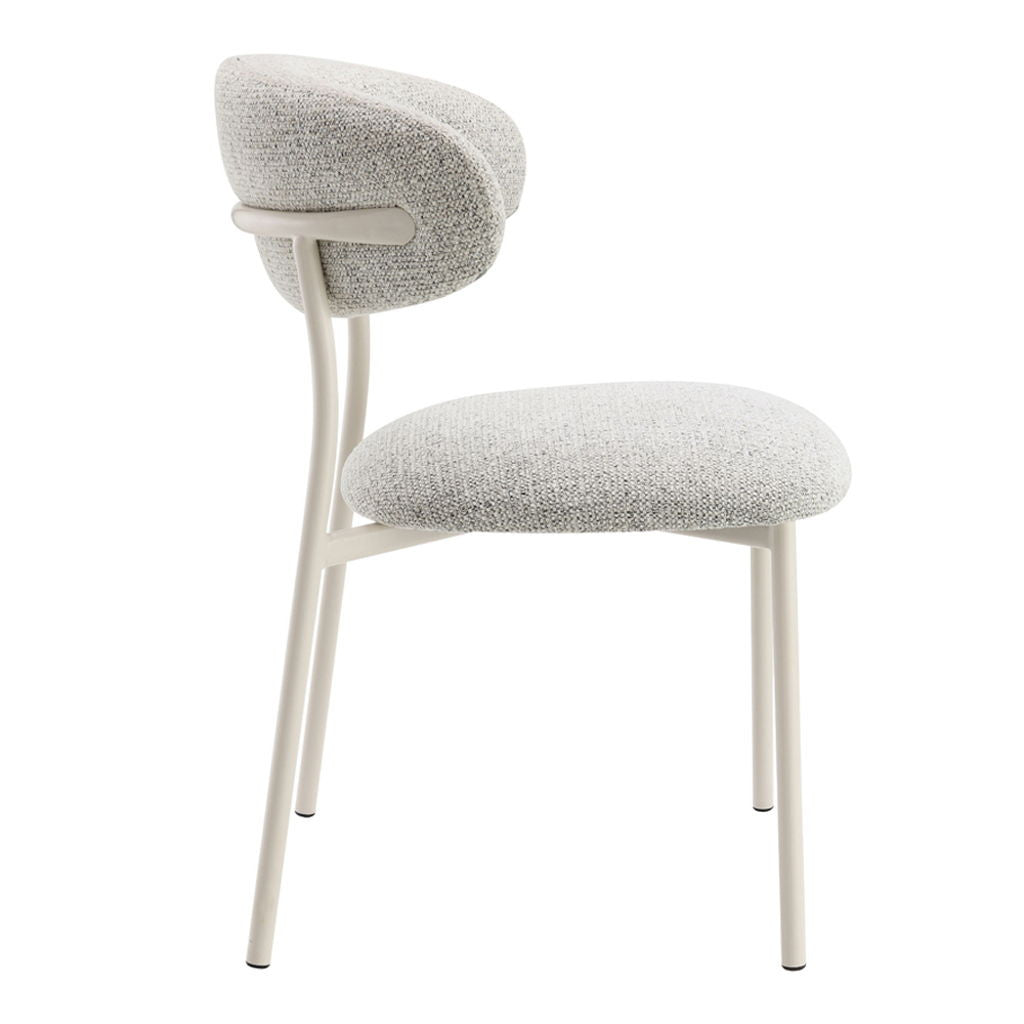 Kalam - Side Chair (Set of 2) - Gray Fabric & Beige