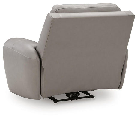 Real Moments - Power Recliner With Audio Seating - Ash