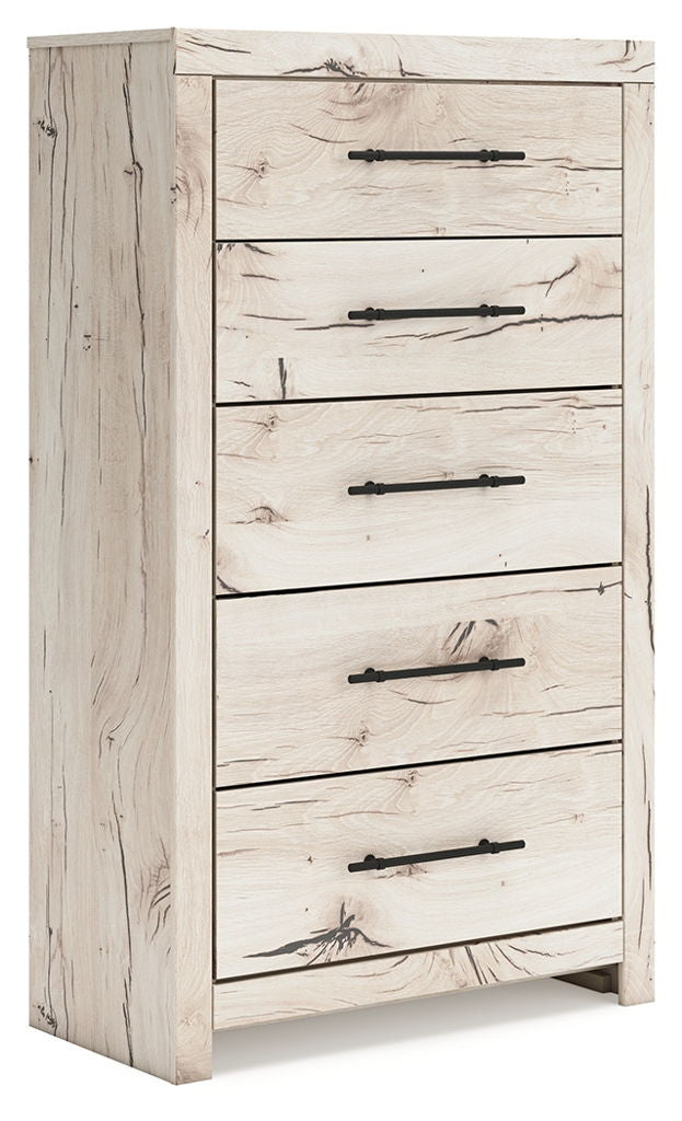 Lawroy - Five Drawer Chest - Light Natural