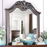 ALLONDRA Cherry 63" Wide Dresser & Mirror