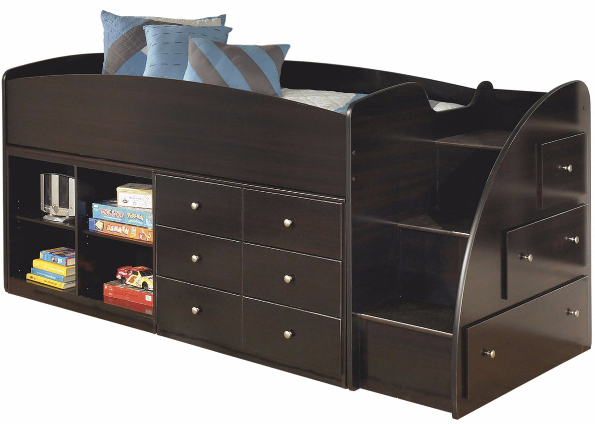 HUM-FREE Loft Bed With Under Chest