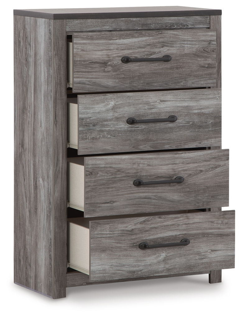 Bronyan - Four Drawer Chest - Dark Gray