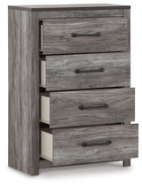 Bronyan - Four Drawer Chest - Dark Gray
