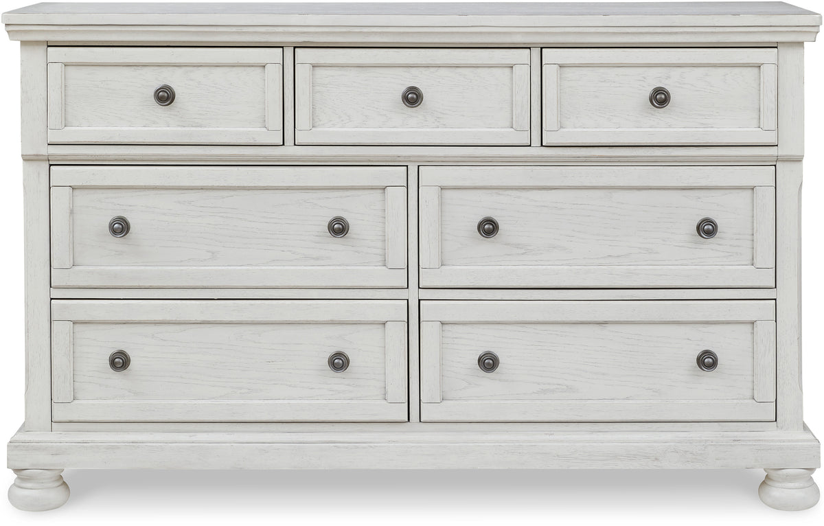 Belton White 65" Wide Dresser & Mirror