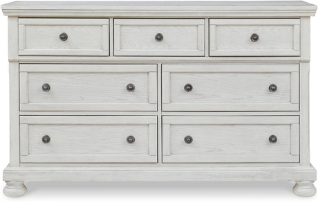 Belton White 65" Wide Dresser & Mirror