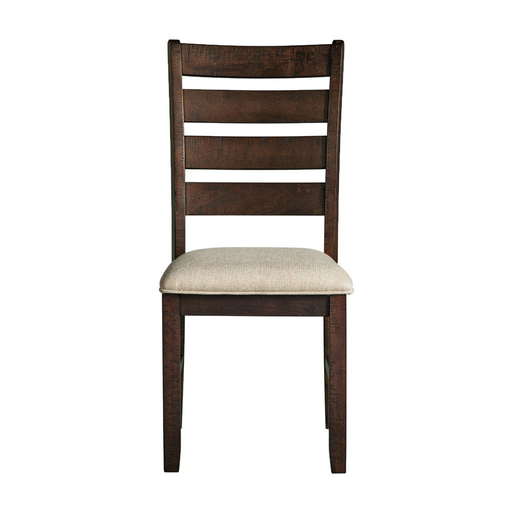 Jax - Ladder Back Side Chair (Set of 2) - Smokey Walnut