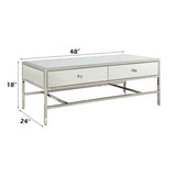 Weigela - Coffee Table - Mirrored & Chrome