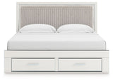 Zuraleus - Upholstered Panel Platform Storage Bed