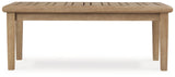 Carter Hall - Rectangular Cocktail Table - Beige