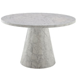 Kacey - Round Dining Table - Engineered Stone