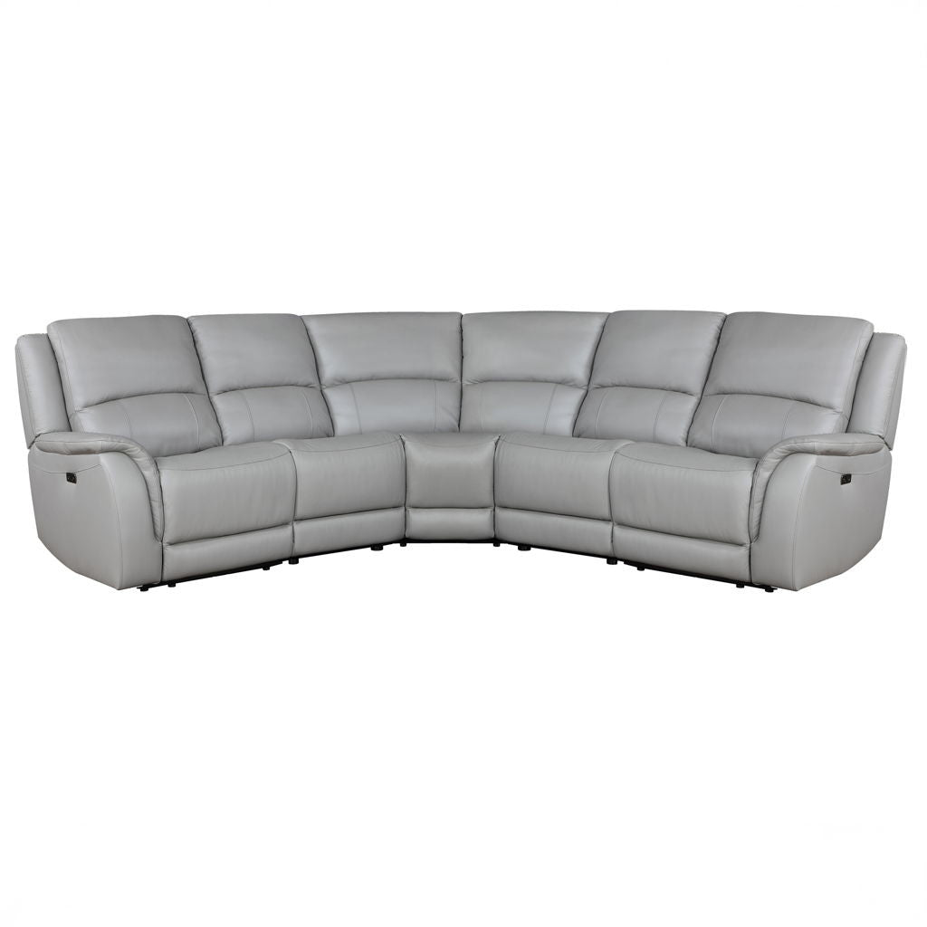 Alexandria - Leather Power Sectional