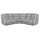 Alexandria - Leather Power Sectional