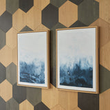 Holport - Wall Art Set (Set of 2) - Blue / White