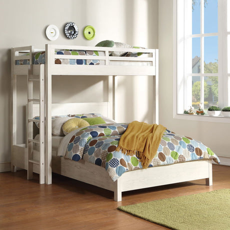 Celerina - Twin Loft Bed - Weathered White