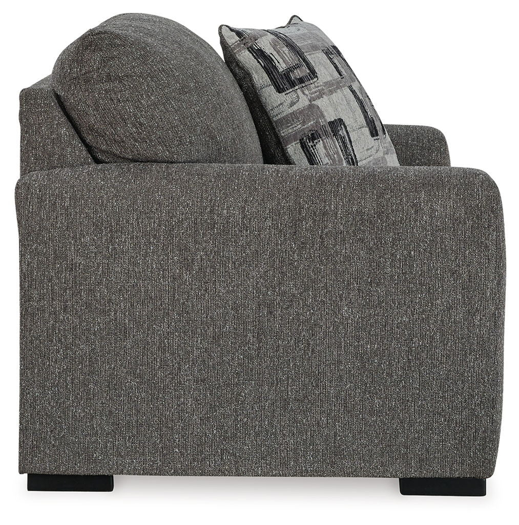 Gardiner - 2 Pc. - Chair And A Half, Ottoman - Pewter