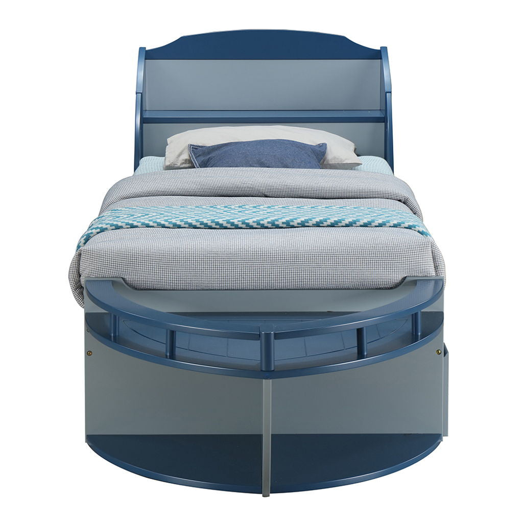 Neptune II - Twin Bed - Gray / Navy