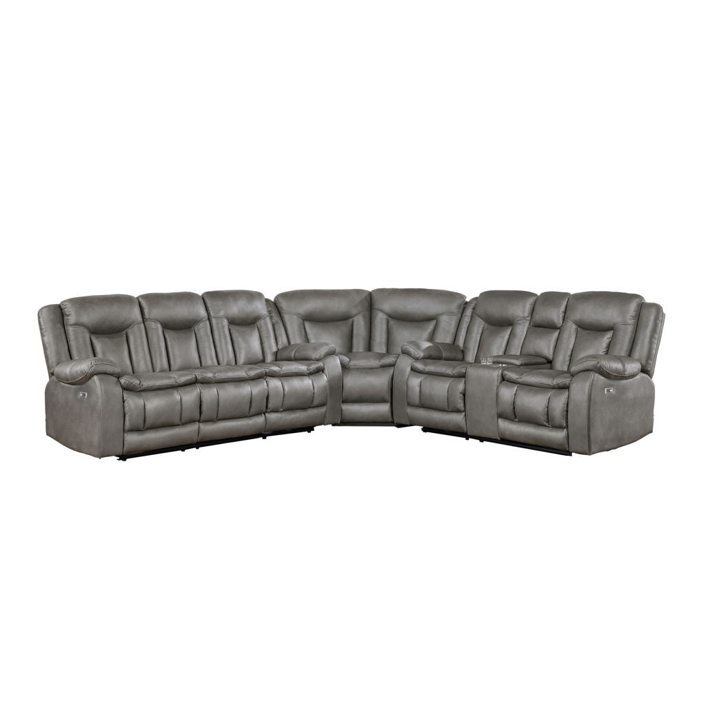 Morello - 3 Piece Manual Sofa/Loveseat/Wedge