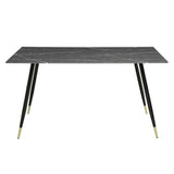 Clemente - 5 Piece Dining Room Set (Table & 4 Side Chairs) - Black
