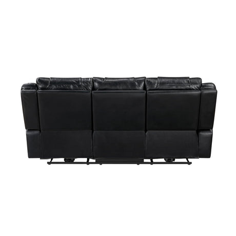 Huron - Power Double Reclining Sofa With Center Drop-Down Cup Holders, Wireless Charger, Magazine Bag, LED And Charging Ports