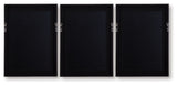 Jossletts - Wall Art Set (Set of 3) - Orange / Black / Ivory