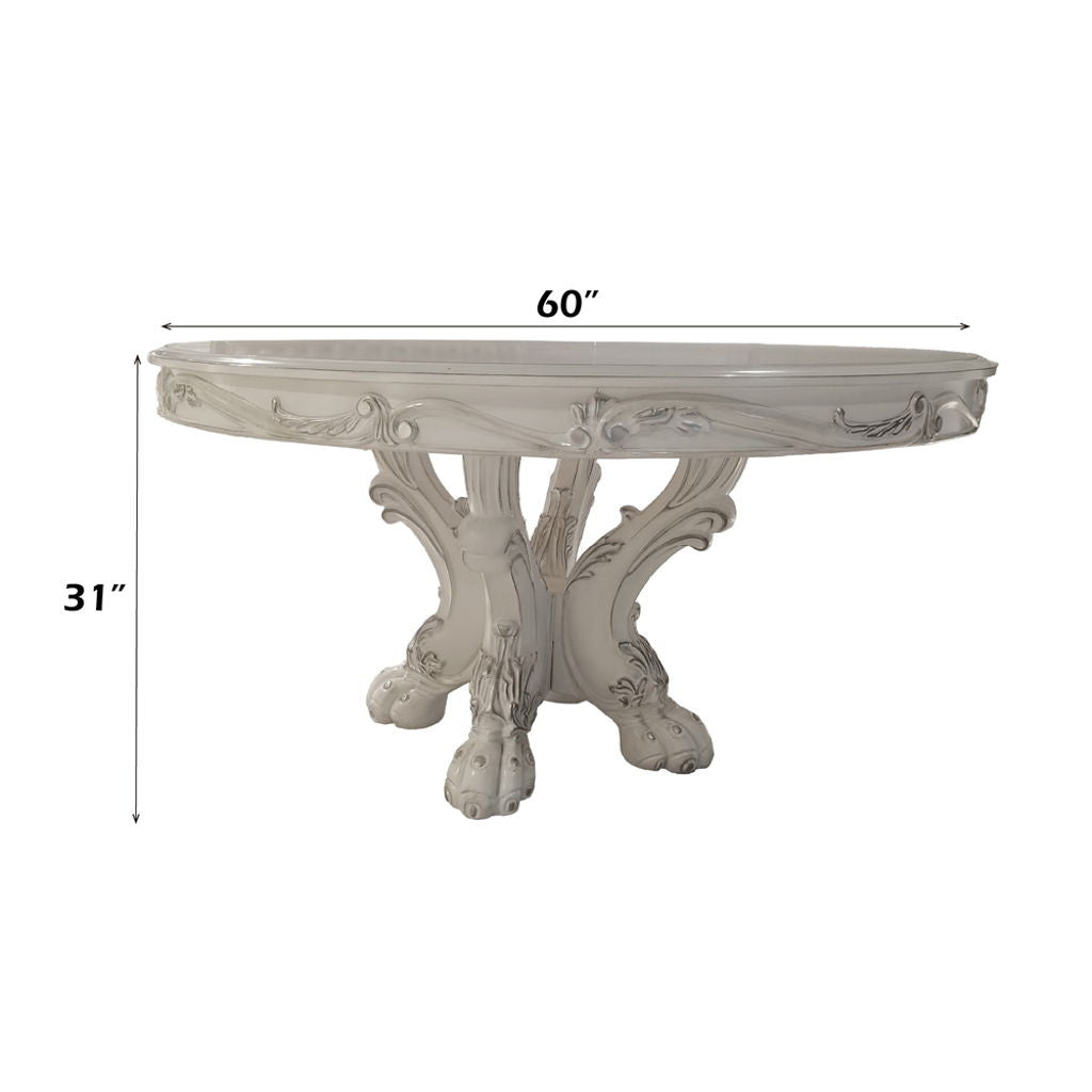 Dresden - Round Dining Table - Bone White
