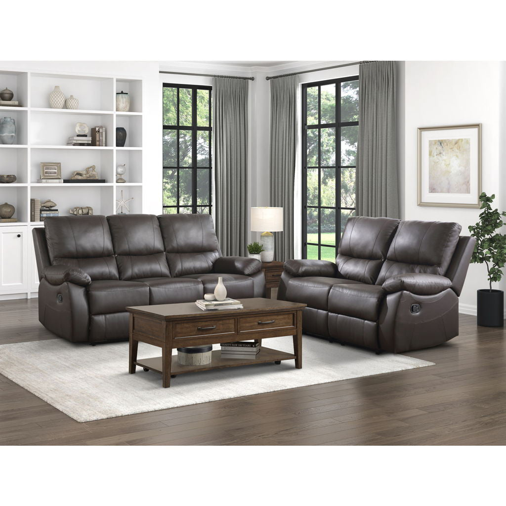 Dawson - Double Reclining Sofa - Brown