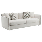 Yolanda - Sofa With 4 Pillows - Beige Chenille