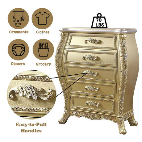 Cabriole - Chest - Gold