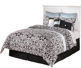 LUCIA White Headboard Bed