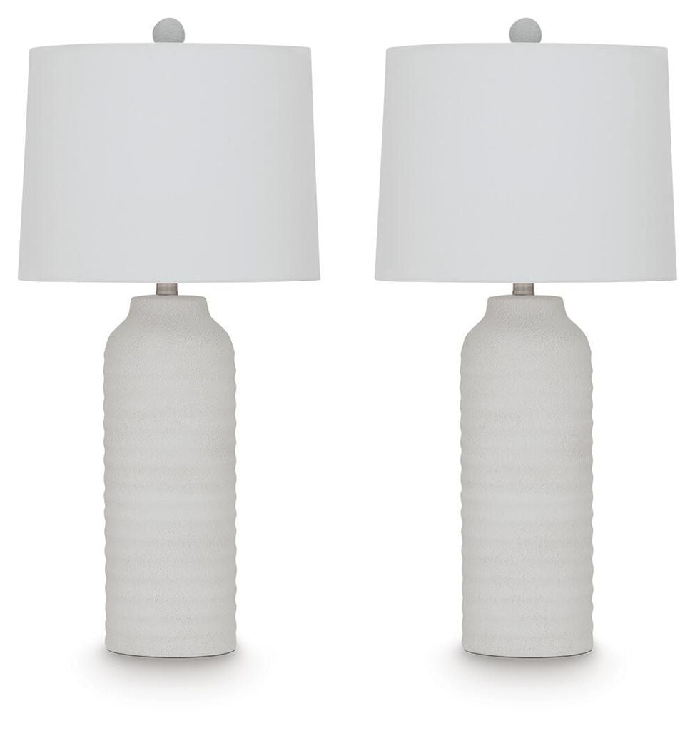 Vauville - Poly Table Lamp (Set of 2) - White