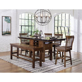 Schleiger - Counter Height Bench - Brown