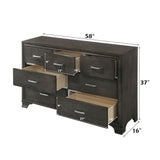 Carine II - Dresser - Gray
