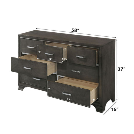 Carine II - Dresser - Gray