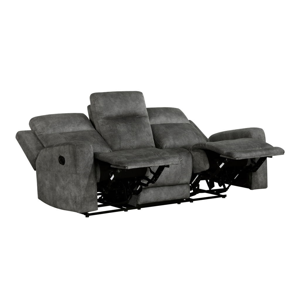Muncie - Double Reclining Sofa - Brownish Gray