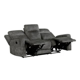 Muncie - Double Reclining Sofa - Brownish Gray