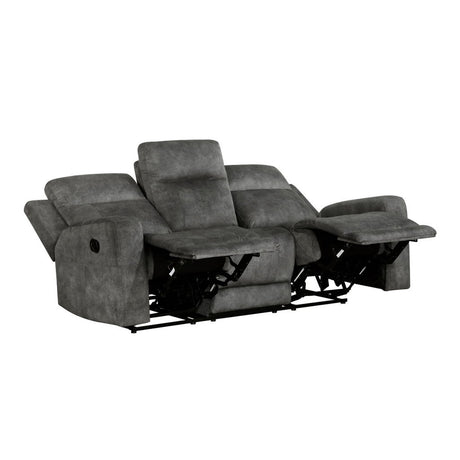 Muncie - Double Reclining Sofa - Brownish Gray