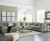PREZZA Gray 174" Wide Modular Sectional