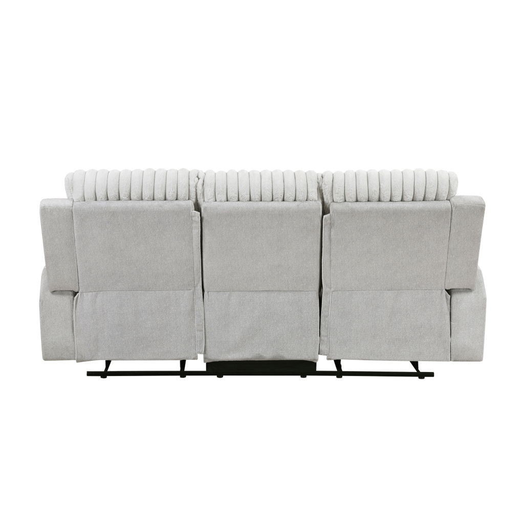 Benton - Double Reclining Sofa - Light Gray