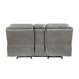 Aram - Double Glider Reclining Loveseat With Center Console, Receptacles And USB Ports