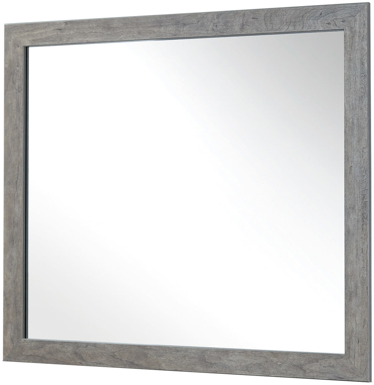 KUEBEC Gray 62" Wide Dresser & Mirror
