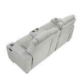 Ronan - Double Reclining Loveseat With Center Console, Wireless Speakers, Storage Arms, Cup Holders And Led - Gray