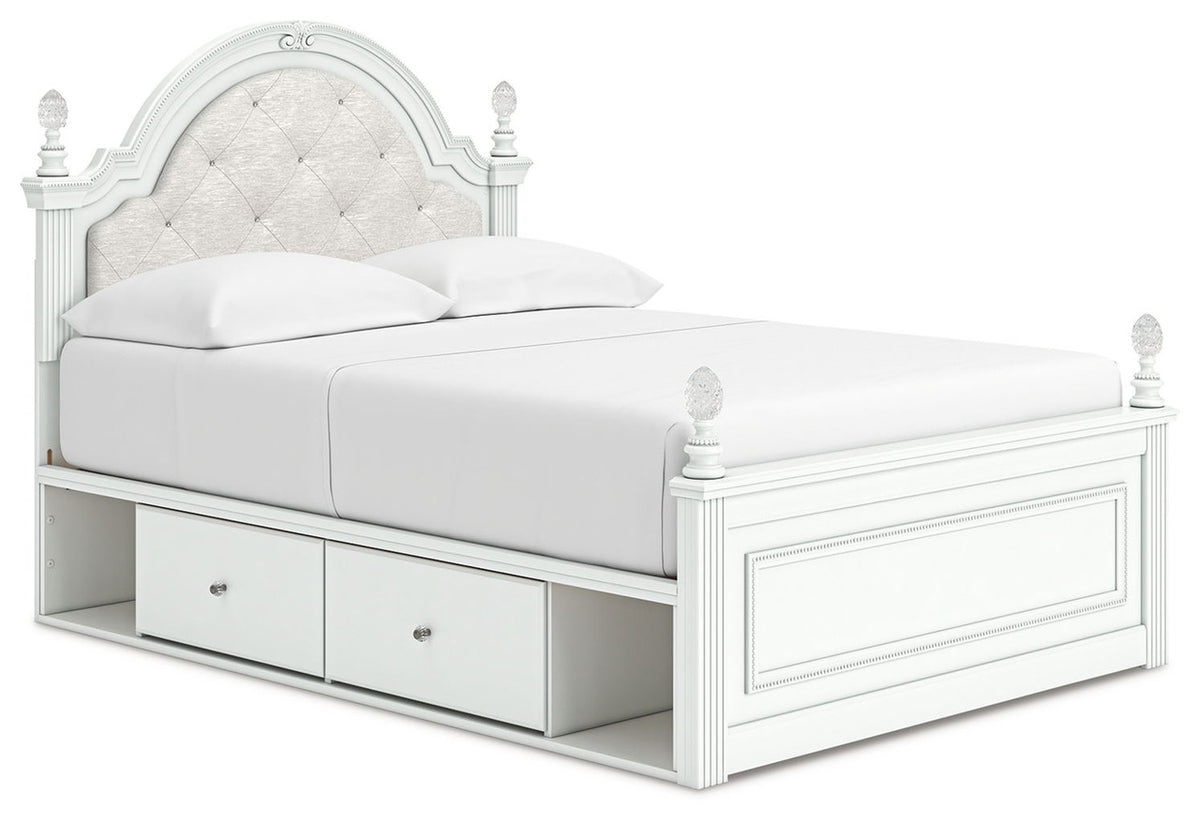 Kozlani - Upholstered Panel Storage Bed