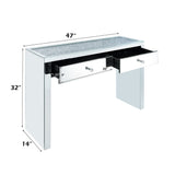 Noralie - 32"H Console Table - Mirrored & Faux Diamonds