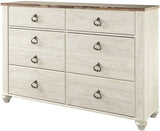 CRESTHILL White 61" x 75" Dresser & Mirror