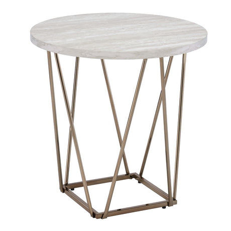 Rowyn - Faux Marble Top Table