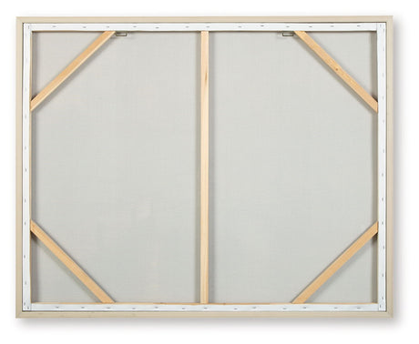 Worthney - Wall Art - Blue / White / Brown